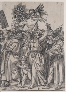 Afsnit B: Isaac, Noah og andre figurer, fra The Triumph of Christ, 1836. af Andrea Andreani