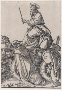 Afsnit E: Kristus, der kører på en triumfvogn, fra The Triumph of Christ, 1836.