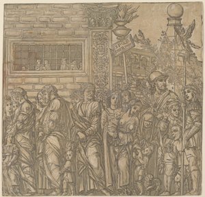 Julius Cæsars triumf, 1599. af Andrea Andreani