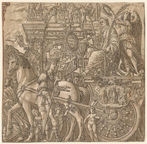 Julius Cæsars triumf: Caesar Triumphant, 1593-99. af Andrea Andreani