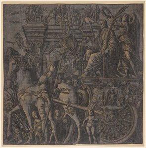 Julius Cæsars triumf: Caesar Triumphant, 1593-99. af Andrea Andreani