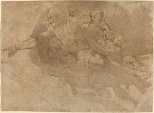 Gud Fader i herlighed af Andrea Boscoli after Michelangelo