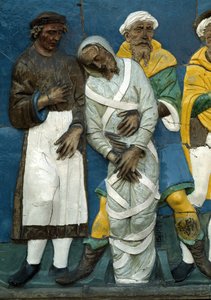 Begravelse af de døde, detaljer, 1526-28 af Andrea Della Robbia