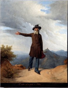 Farvel til eksilet. Med Giuseppe Mazzini tvunget til at gå i eksil i Schweiz i 1831 (maleri af Andrea Gastaldi