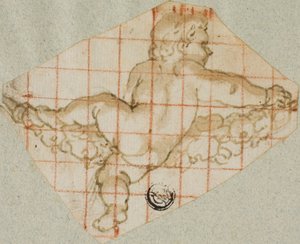 Putto med guirlande