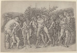 Bacchanal med Silenus af Andrea Mantegna