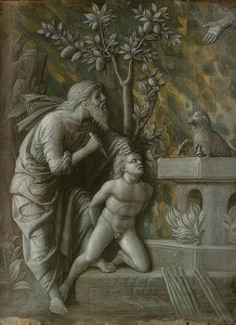 Isaks ofring. Omkring 1490-95 af Andrea Mantegna