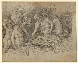 Havets guders kamp af Andrea Mantegna