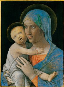 Madonna og barn (tempera på træ)