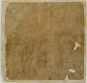 Study for the Triumphs of Julius Caesar: Canvas No. I af Andrea Mantegna