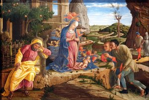 Hyrdernes tilbedelse af Andrea Mantegna