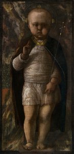 The Infant Savior, ca. 1460 (tempera på lærred) af Andrea Mantegna