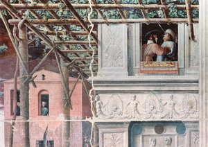The Martyrium of St. Christopher, ca. 1450-56 (fresco) af Andrea Mantegna