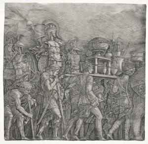 Cæsars triumfer: Korseletbærerne, ca. 1495. af Andrea Mantegna
