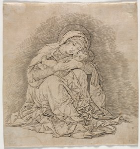Jomfru og barn, 1485-1491. af Andrea Mantegna