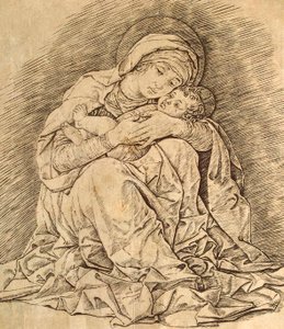 Jomfru og barn. af Andrea Mantegna