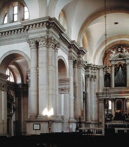 Skibet indvendigt, 1566-80 af Andrea Palladio