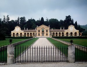 Udsigt over villaen Barbaro eller Volpi