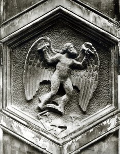 Daedalus, dekorativt relief fra Campanile, Firenze, ca. 1348-50 (marmor) (s/h foto) (se også 103681) af Andrea Pisano