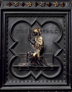 Ydmyghed, panel D af syddørene til dåbskapellet i San Giovanni, 1336 (bronze)