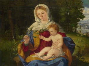 Madonna og barn med olivengren. omkring 1515