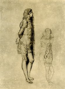 Studie på St. Sebastian til maleriet i Bergamo