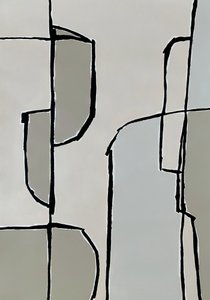 Neutrale abstrakte former af Andrea Reichhart