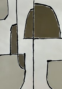 Neutrale geometriske former af Andrea Reichhart