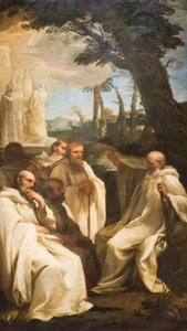Vision of Saint Romuald, ca. 1631 (olie på lærred) af Andrea Sacchi