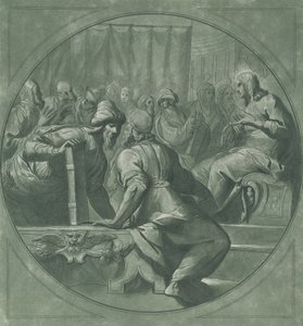 Kristus forvirrer lægerne, 1750-70. af Andrea Scacciati