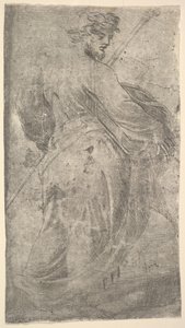 Saint James Major, en stav i venstre hånd, bog i højre, fra 