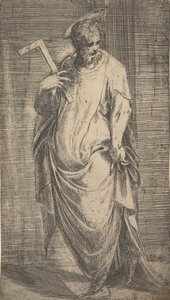 Saint James Minor fra Kristus og apostlene, ca. 1548-50. af Andrea Schiavone