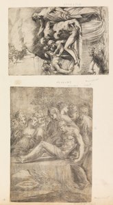 Klagesangen over den døde Kristus, ca. 1545-50. af Andrea Schiavone