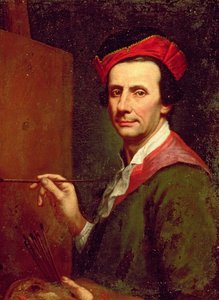 Kunstner ved et staffeli, ca. 1750