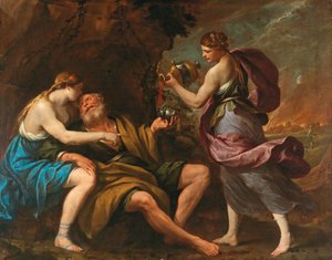 Lot og hans døtre, 1650