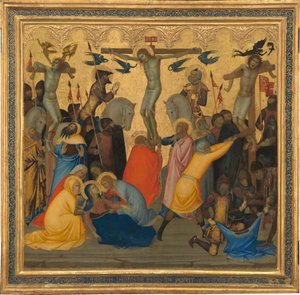 Scener fra Kristi lidenskab: Crucifixion [Middle Panel], 1380