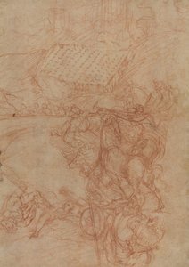 Slaget ved Spoleto af Andrea Vicentino after Titian