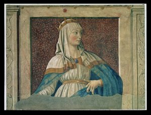 Dronning Esther, fra Villa Carducci-serien af berømte mænd og kvinder, ca. 1450 af Andrea del Castagno