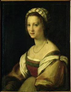 Lucrezia di Baccio del Fede, kunstnerens hustru, ca. 1513/14 (olie på panel)