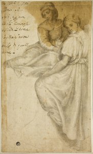 Sankt Anne og stående kvinde med Salver af Andrea del Sarto
