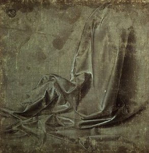Undersøgelse af draperier af Andrea del Verrocchio