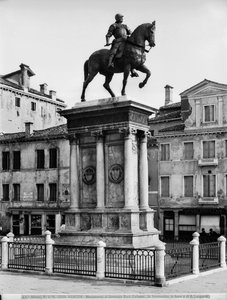 Rytterstatue af condottiere Bartolomeo Colleoni (1400-75) (bronze) (s/h foto) af Andrea del Verrocchio