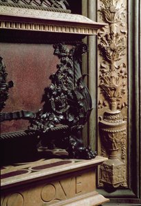 Begravelsesmonument af Piero og Giovanni de Medici, søn af Cosimo de Medici den tidligere. Skulptur af Andrea del Verrocchio