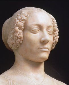 Kvinde med en buket, ca. 1475-80 marmor detalje af 434102