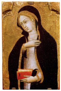 Jomfru bebudede, c1410 af Andrea di Bartolo
