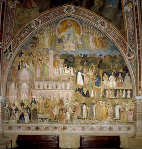 Triumf for den katolske kirke og den dominikanske orden. Spagniardernes Kapel (Fresco