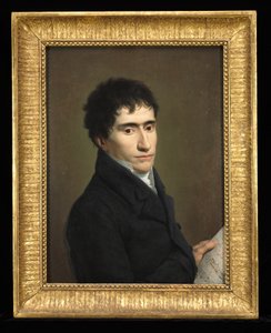 Portræt af en musiker, ca. 1800 (olie på træ) af Andrea the Elder Appiani