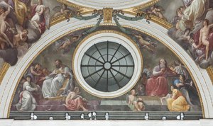 Sankt Augustin og Sankt Hieronymus, 1792-95 af Andrea the Elder Appiani