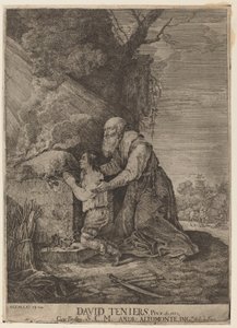 Isaks offer af Andreas Altomonte, after David Teniers the Younger
