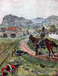 Bloch - Kampen ved Berby 1808 af Andreas Bloch